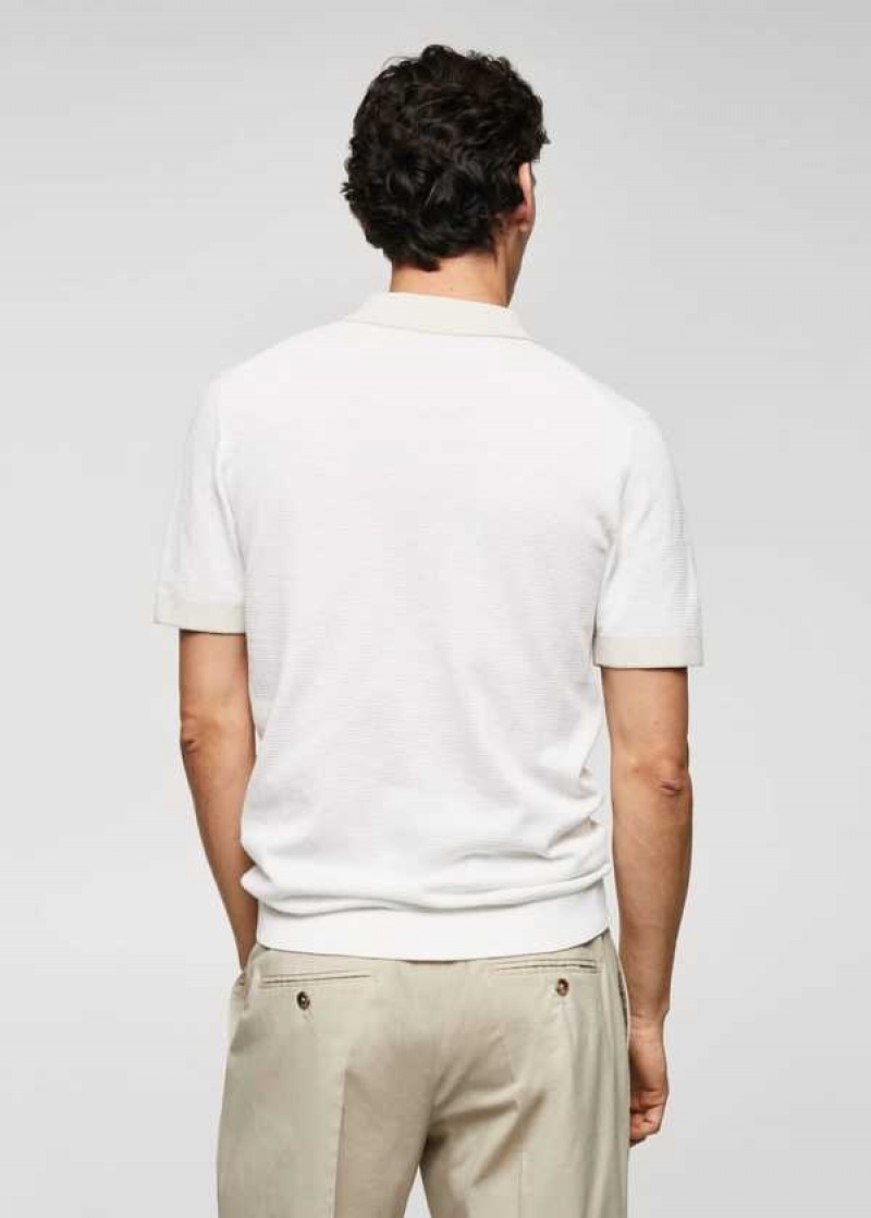 Mango Fine-knit Polo Shirt With Na Zip | MNG-21689