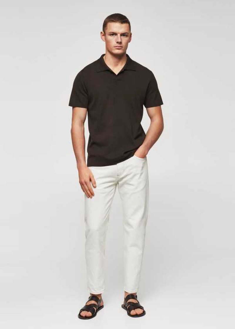 Mango Fine-knit Polo Shirt | MNG-21506