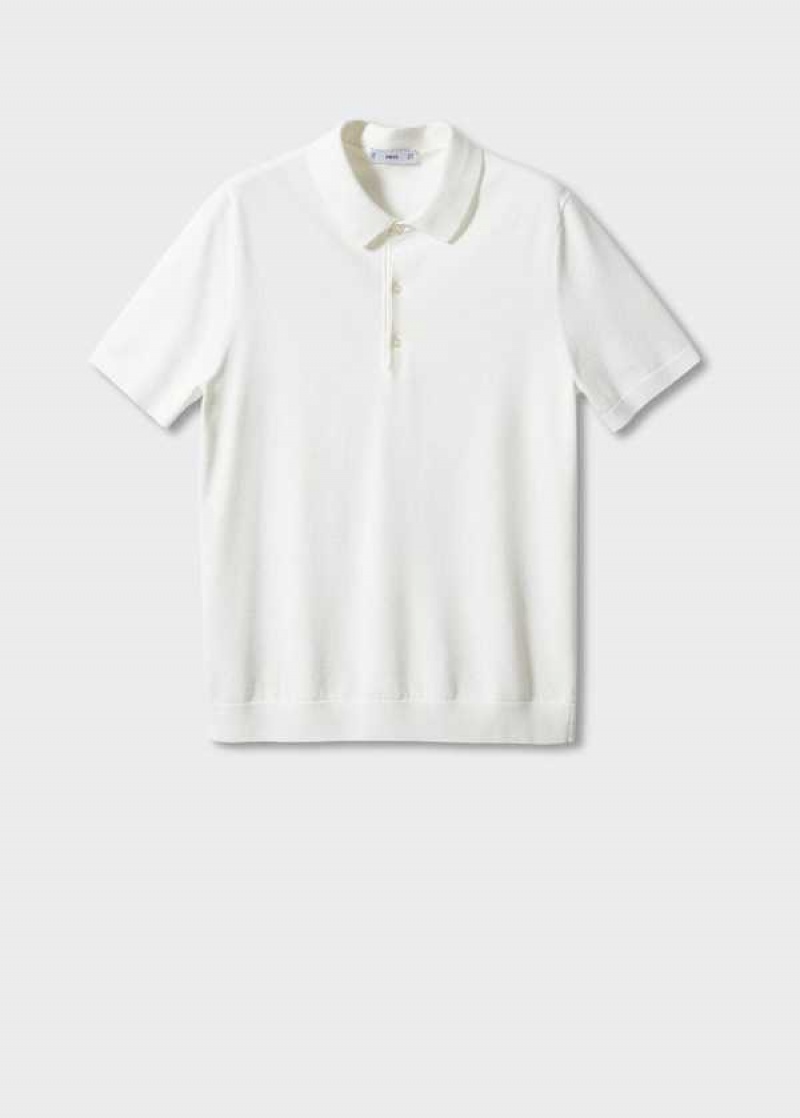 Mango Fine-knit Polo Shirt | MNG-21514