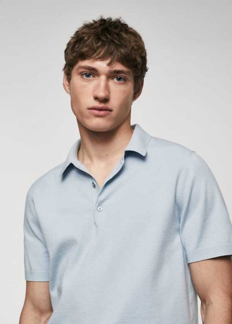 Mango Fine-knit Polo Shirt | MNG-21515