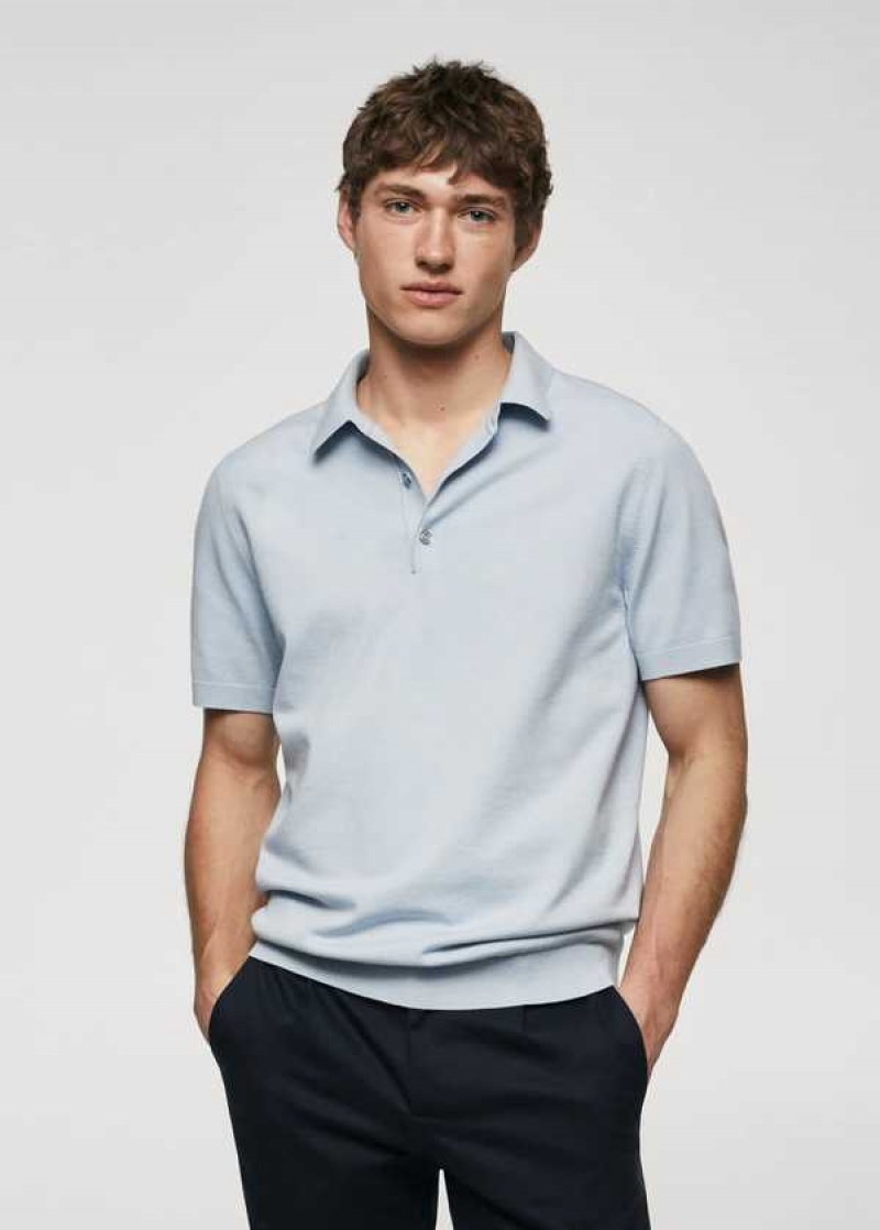 Mango Fine-knit Polo Shirt | MNG-21515