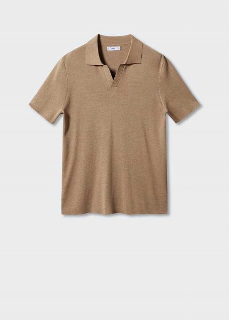 Mango Fine-knit Polo Shirt | MNG-21517