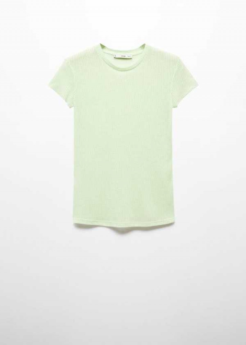 Mango Fine-knit T-shirt | MNG-25077