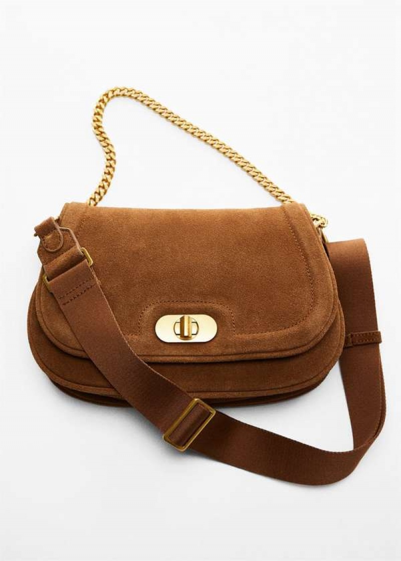 Mango Flap Læder Bag | MNG-23267