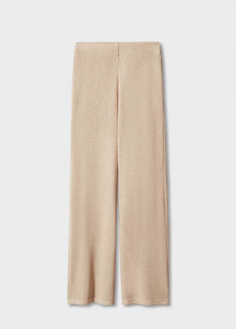 Mango Flared Pletené Pants | MNG-24286