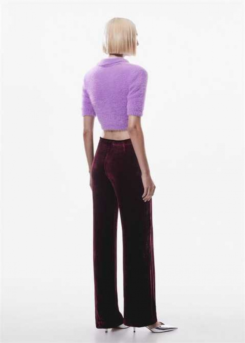 Mango Flared Velvet Pants | MNG-24488