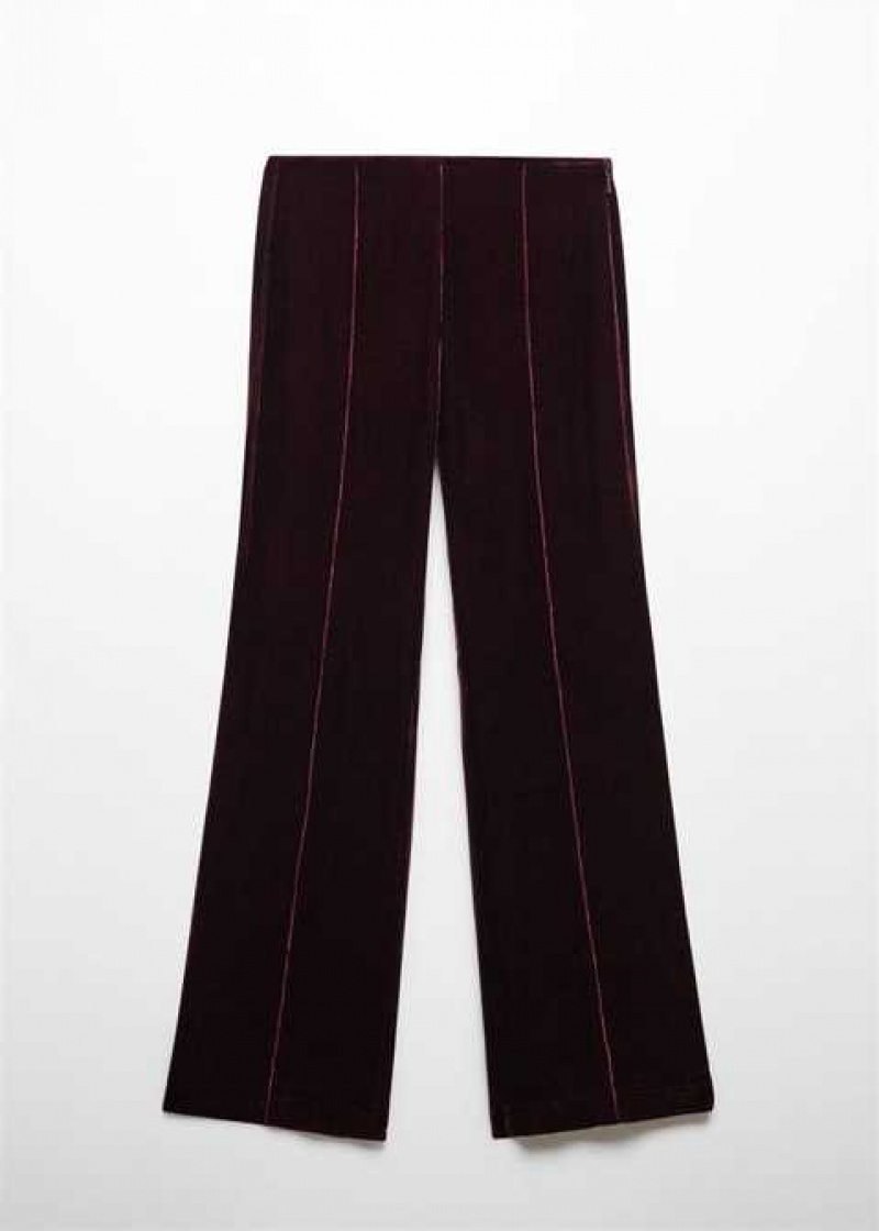 Mango Flared Velvet Pants | MNG-24488