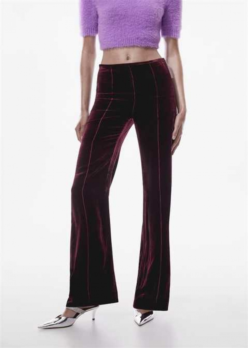 Mango Flared Velvet Pants | MNG-24488