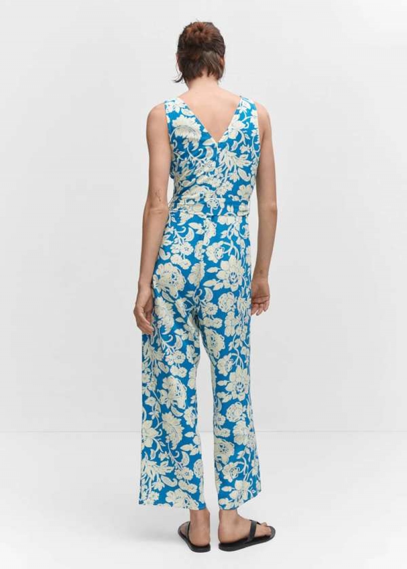 Mango Floral Krátké Jumpsuit | MNG-25739