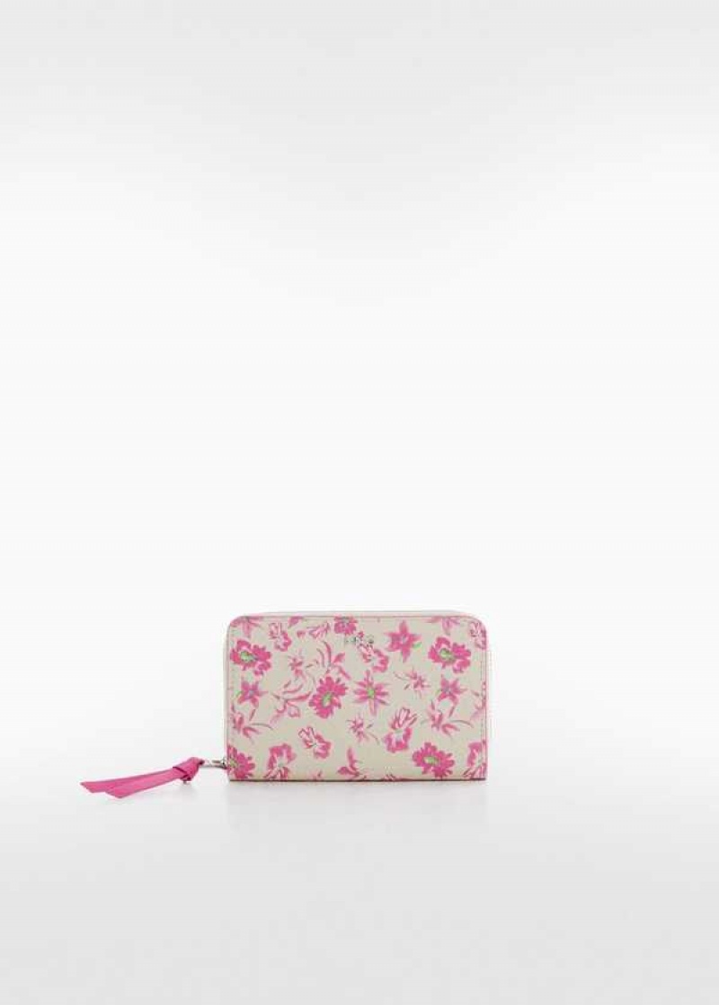 Mango Floral Saffiano-effect Wallet | MNG-23027