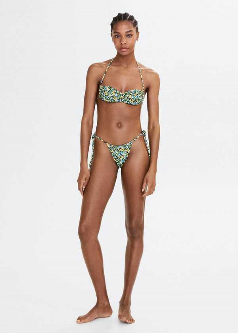 Mango Floral-strap Bikiny Top | MNG-23753