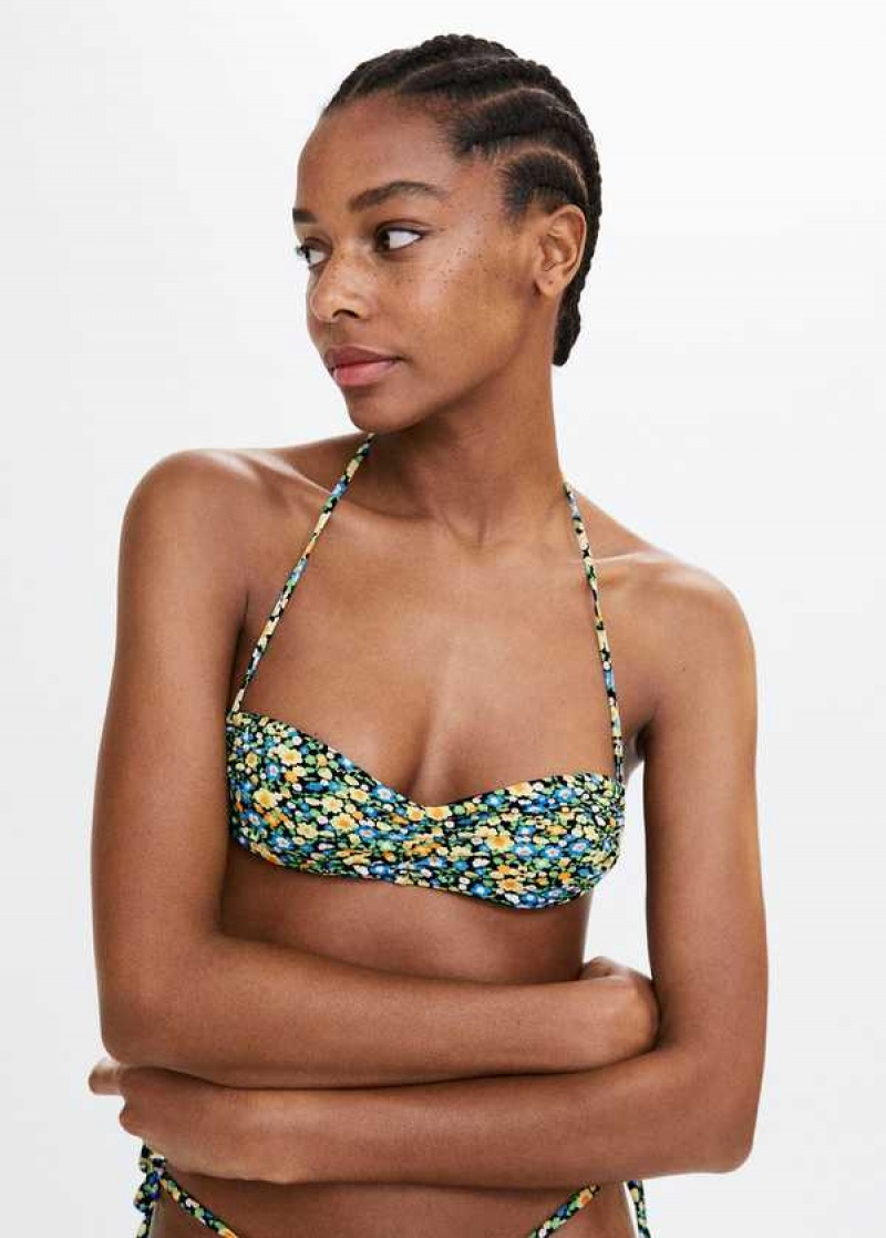 Mango Floral-strap Bikiny Top | MNG-23753