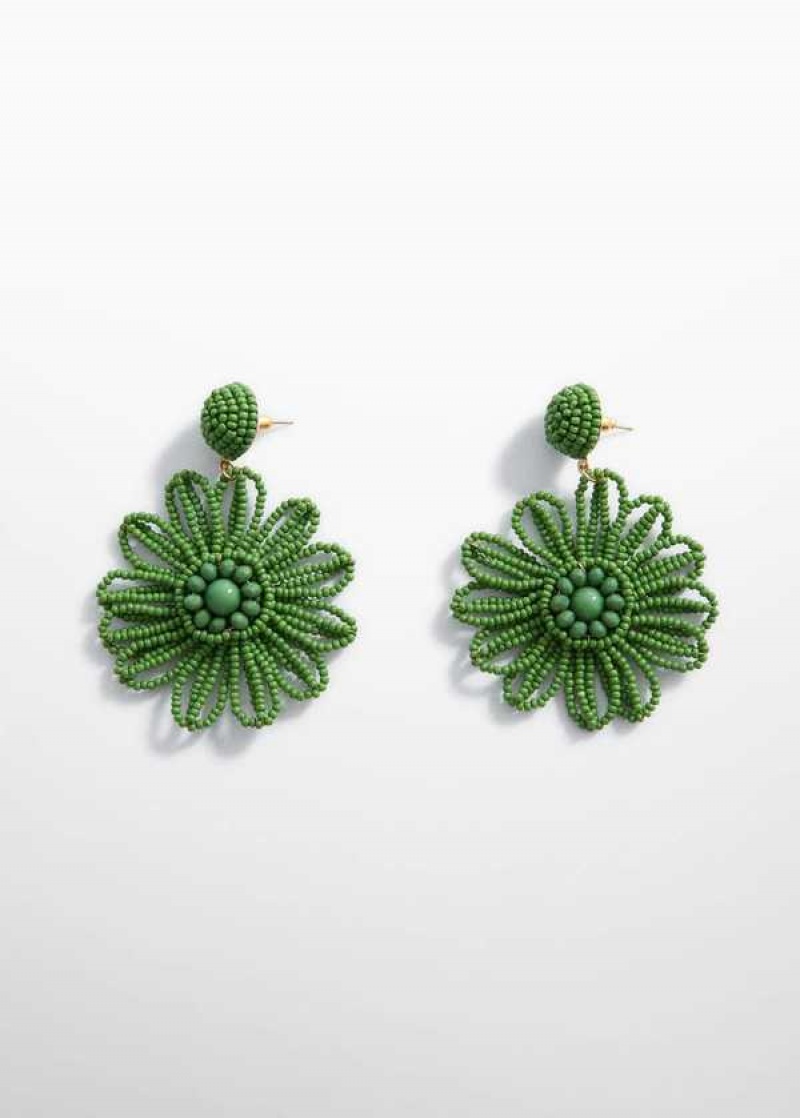 Mango Flower Beaded Earrings | MNG-22779