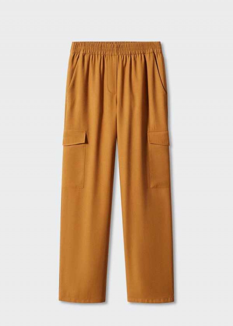 Mango Flowy Cargo Trousers | MNG-24424