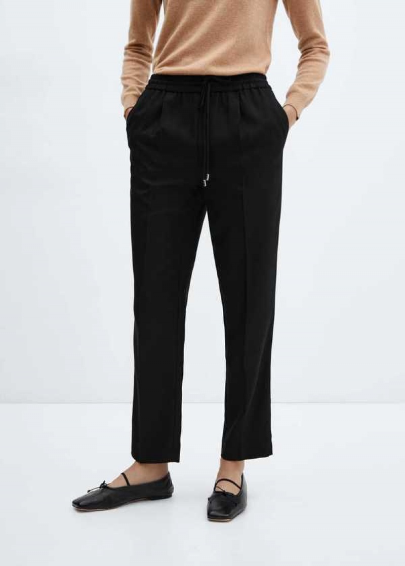 Mango Flowy Jogger Pants | MNG-24523