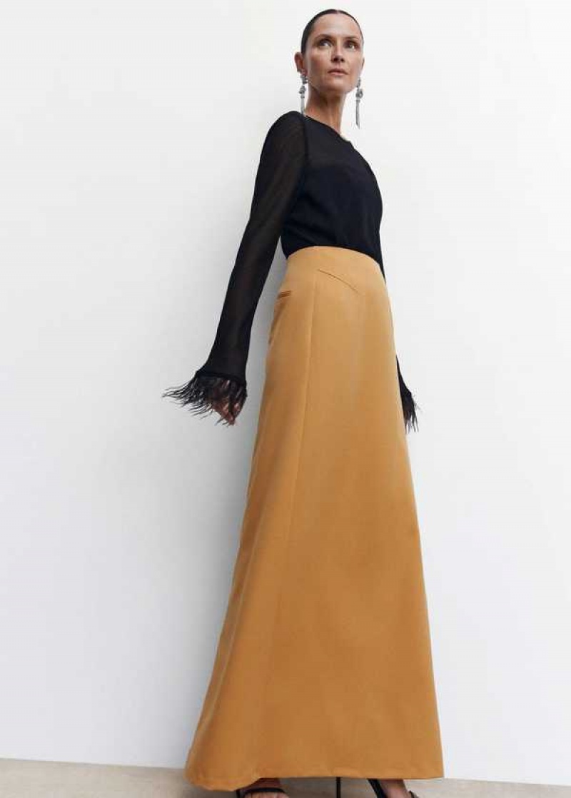 Mango Flowy Long Skirt | MNG-24226