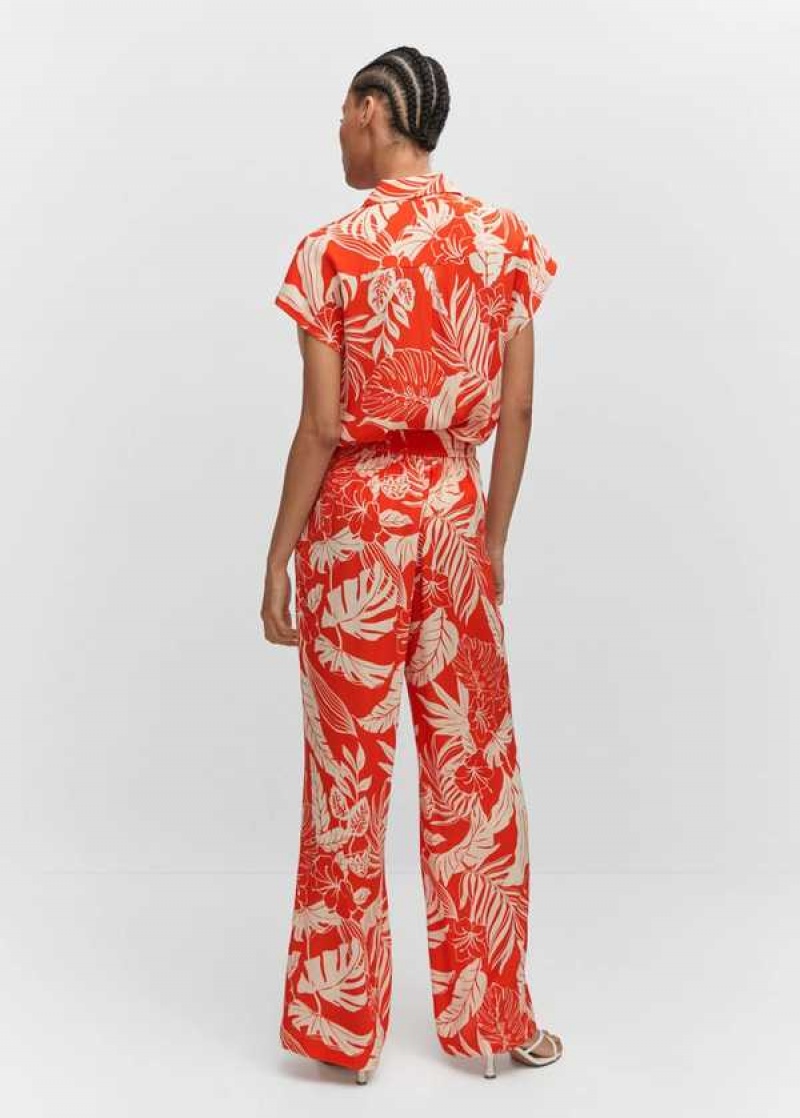 Mango Flowy Printed Pants | MNG-24348