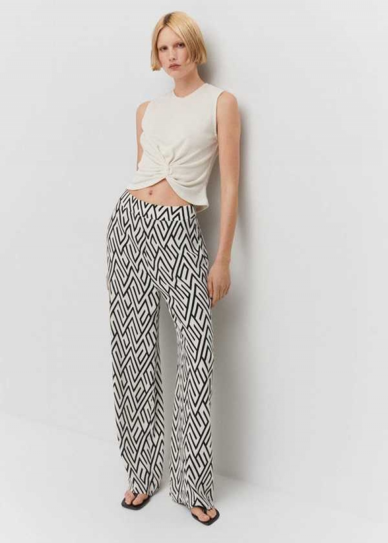 Mango Flowy Printed Pants | MNG-24455