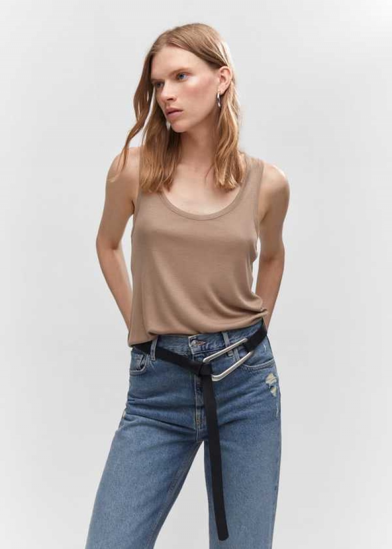 Mango Flowy Páskové Top | MNG-24853