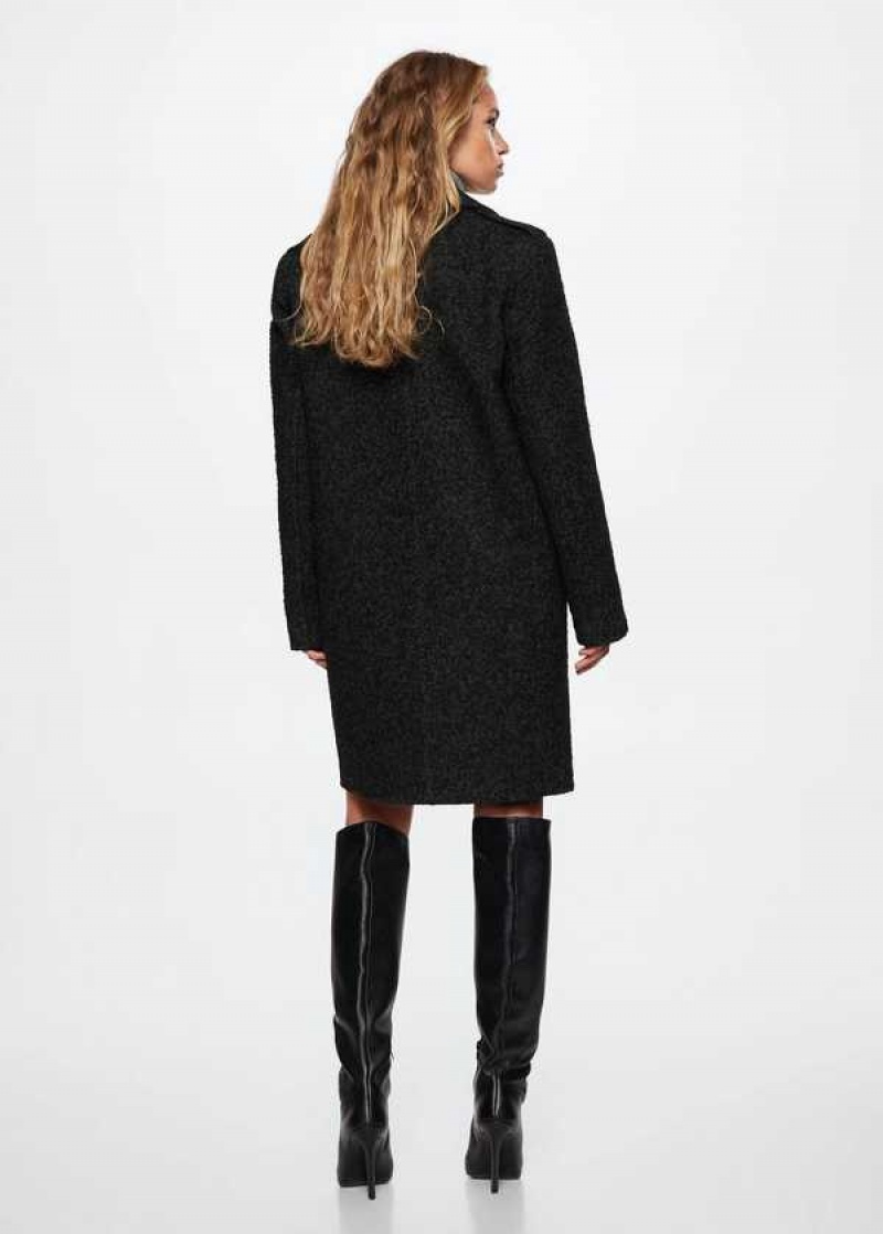 Mango Fur-effect Coat With Appliqués | MNG-26456