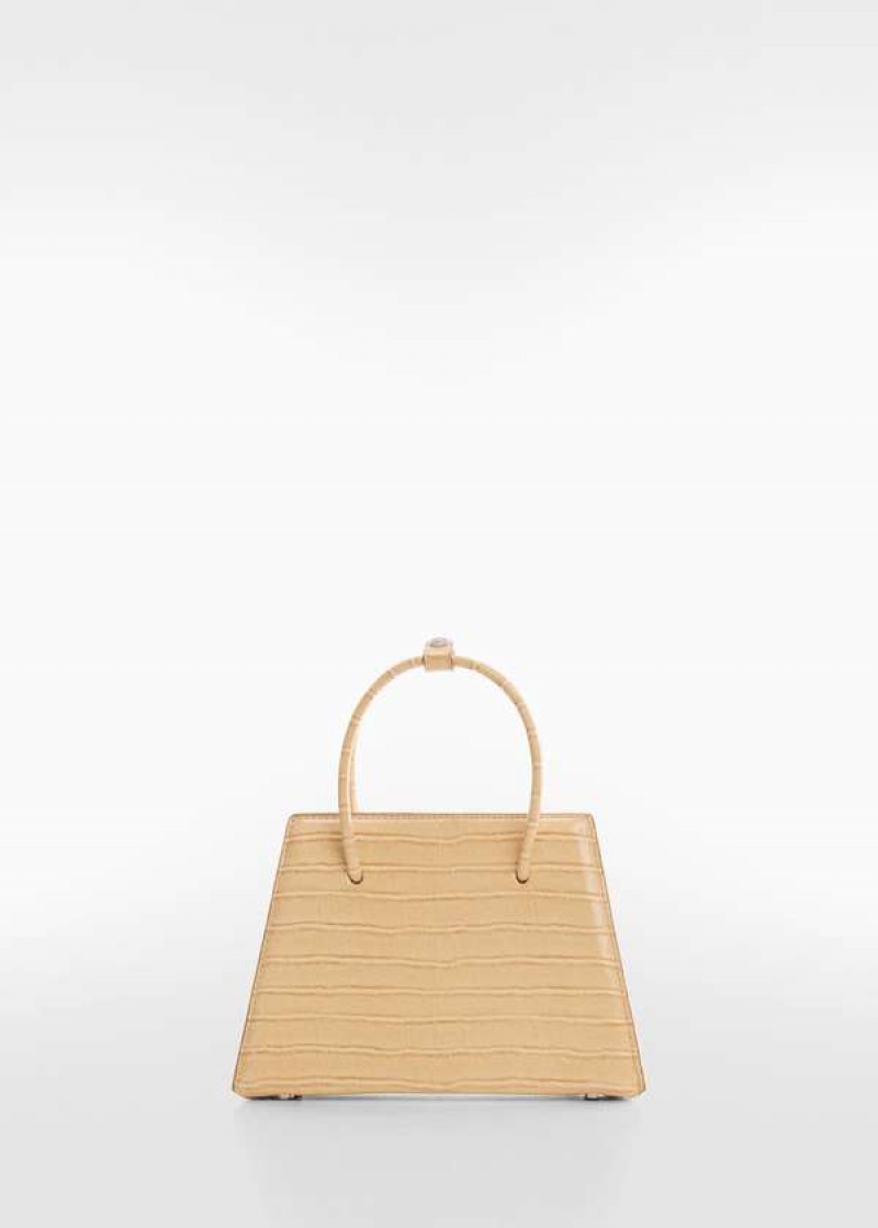 Mango Geometric Bag With Double Handle | MNG-23223