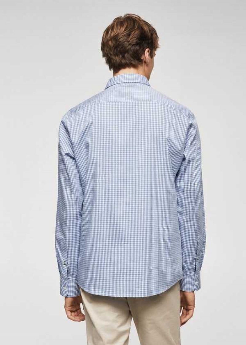 Mango Gingham Check Bavlněné Shirt | MNG-22158