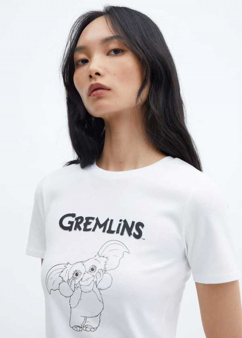 Mango Gremlins Bavlněné T-shirt | MNG-25029