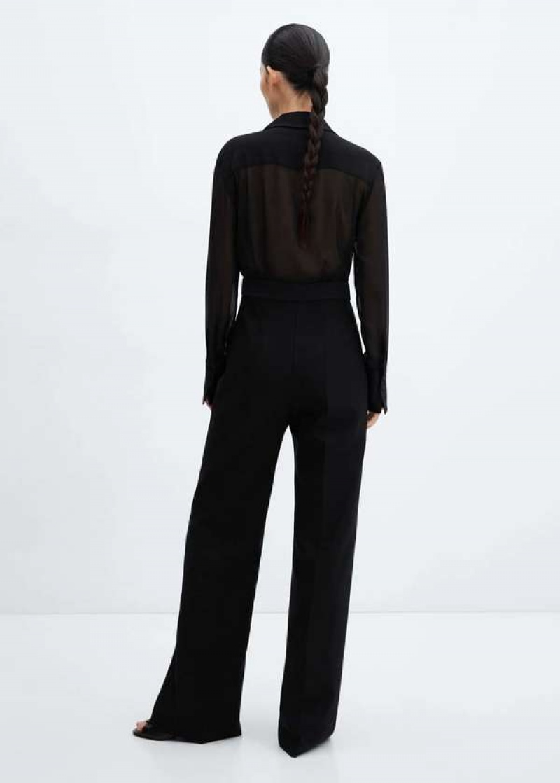 Mango Halter-neck Jumpsuit With Belt | MNG-25706