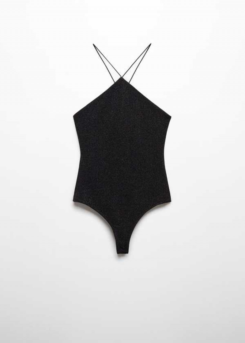 Mango Halter-neck Lurex Bodysuit | MNG-24680