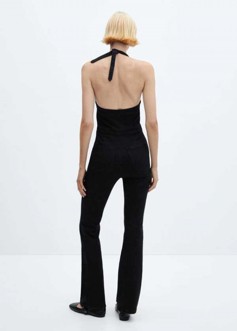 Mango Halter-neck Satin Jumpsuit | MNG-25715