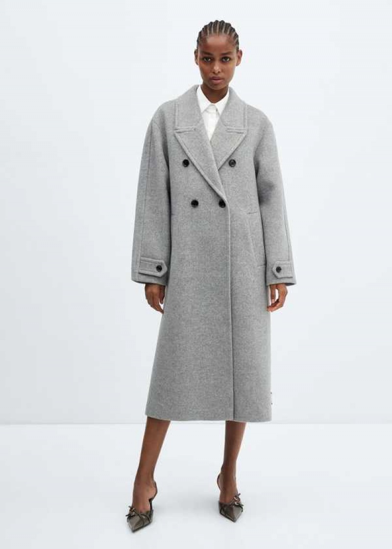 Mango Handmade Oversized Vlna Coat | MNG-26442