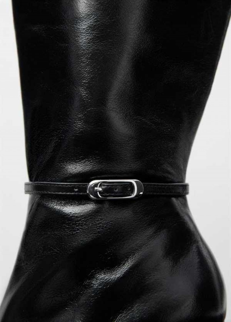 Mango Heel Læder Boot | MNG-23624