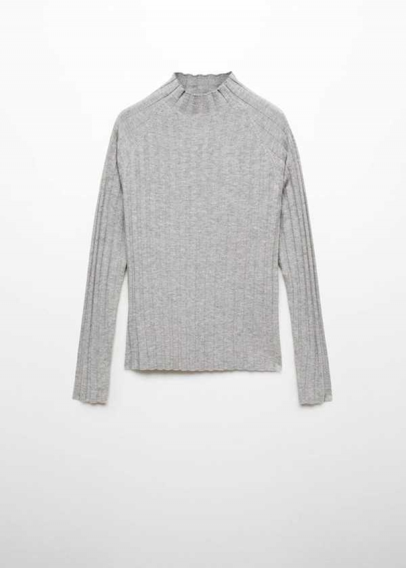 Mango High Collar Žebrovaný Knit Svetrové | MNG-25586