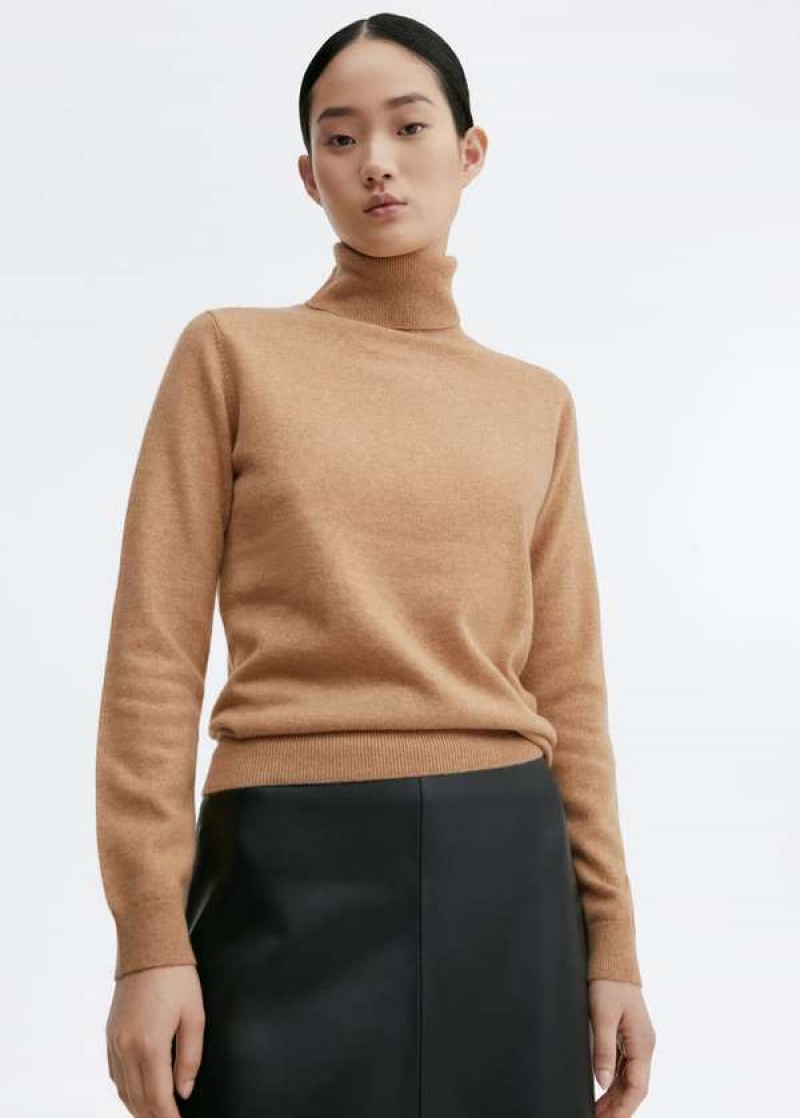 Mango High Collar Žebrovaný Knit Svetrové | MNG-25560