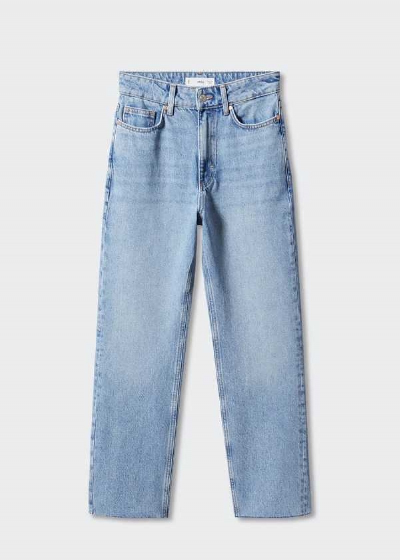 Mango High Pasem Rovný Jeans | MNG-23831