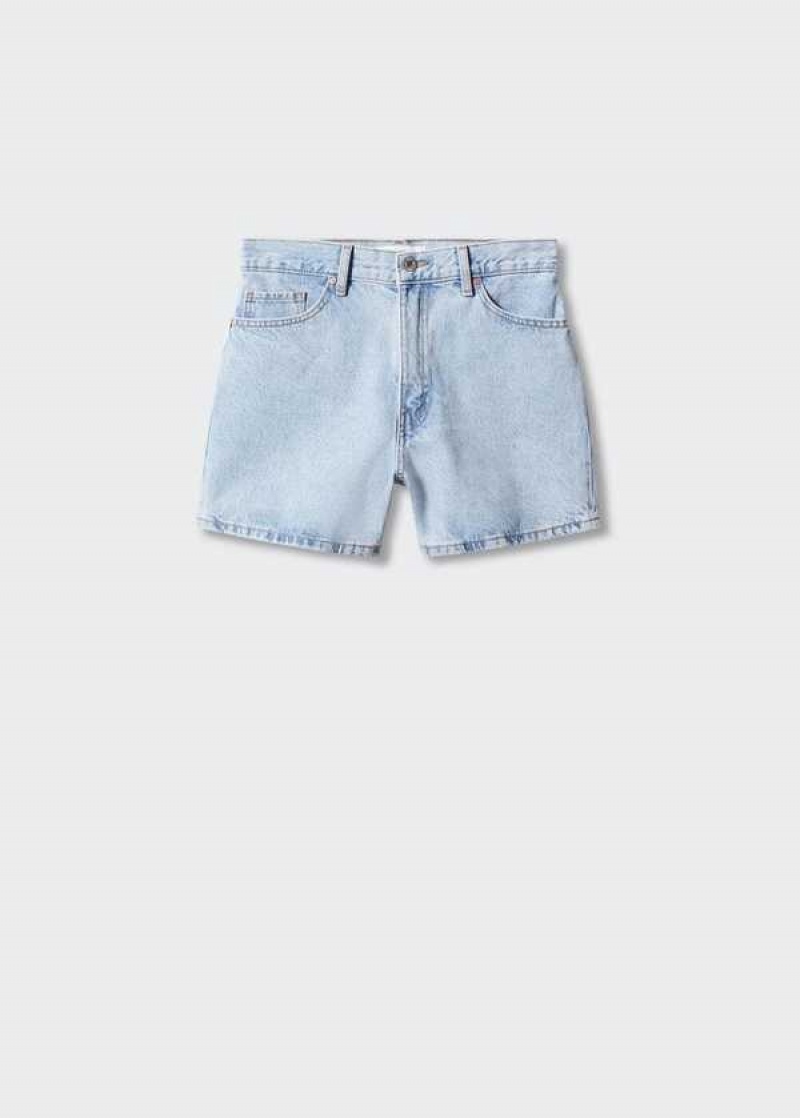 Mango High-rise Denim Shorts | MNG-23897