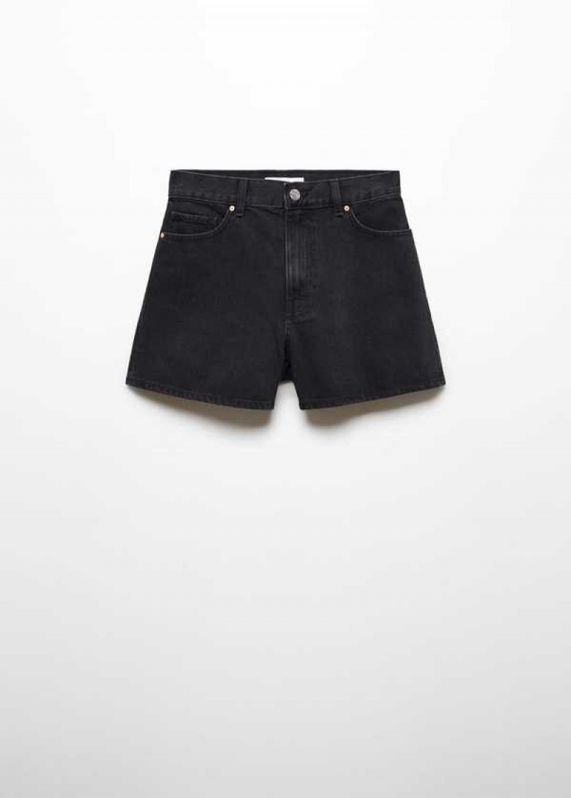 Mango High-rise Denim Shorts | MNG-23977