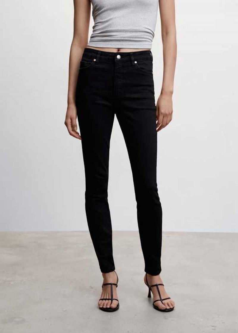 Mango High-rise Hubená Jeans | MNG-23906