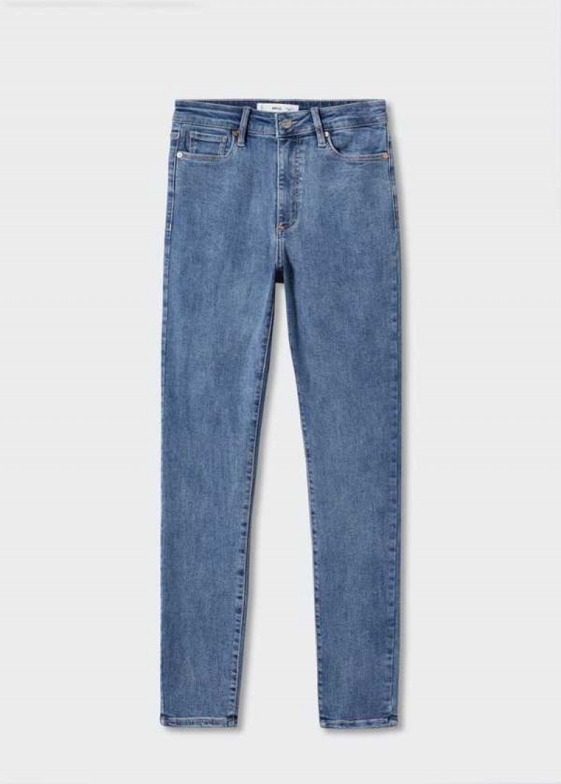 Mango High-rise Hubená Jeans | MNG-23907