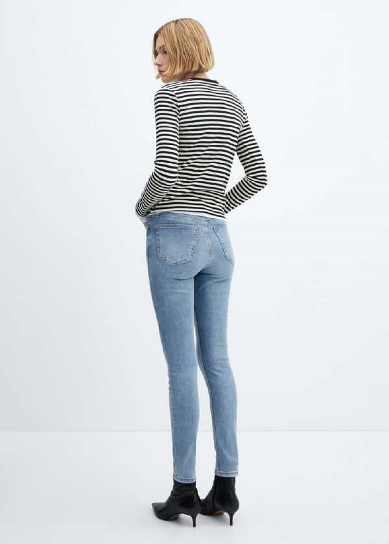 Mango High-rise Hubená Jeans | MNG-23950