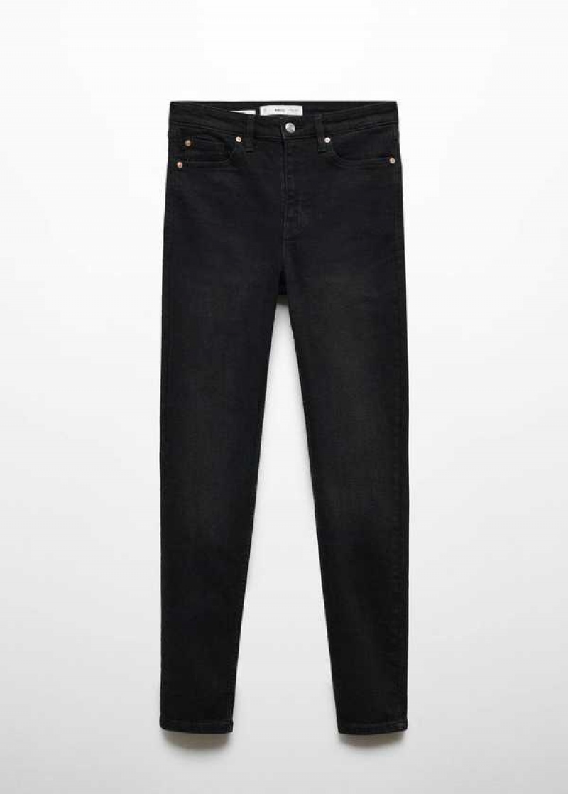 Mango High-rise Hubená Jeans | MNG-23951