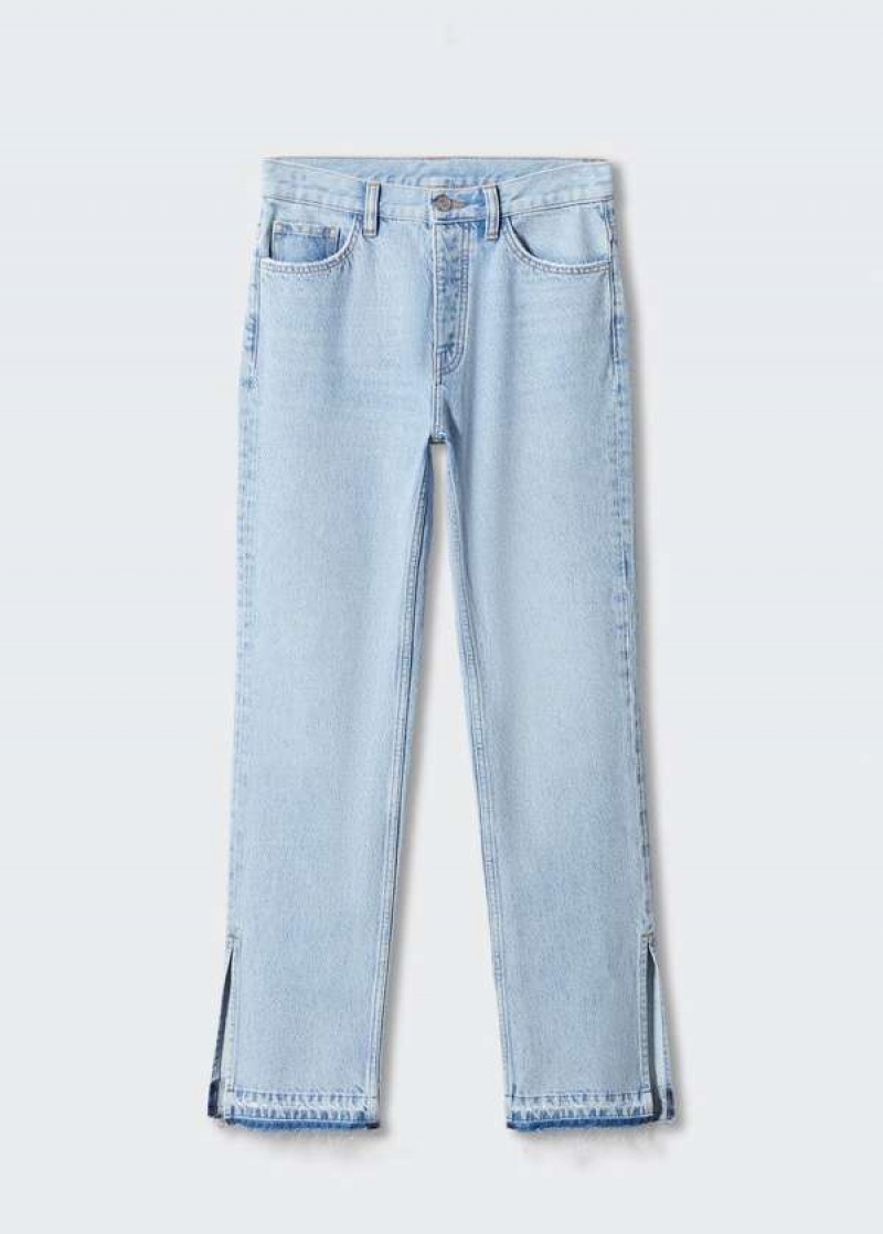 Mango High-rise Rovný Jeans With Slits | MNG-23902