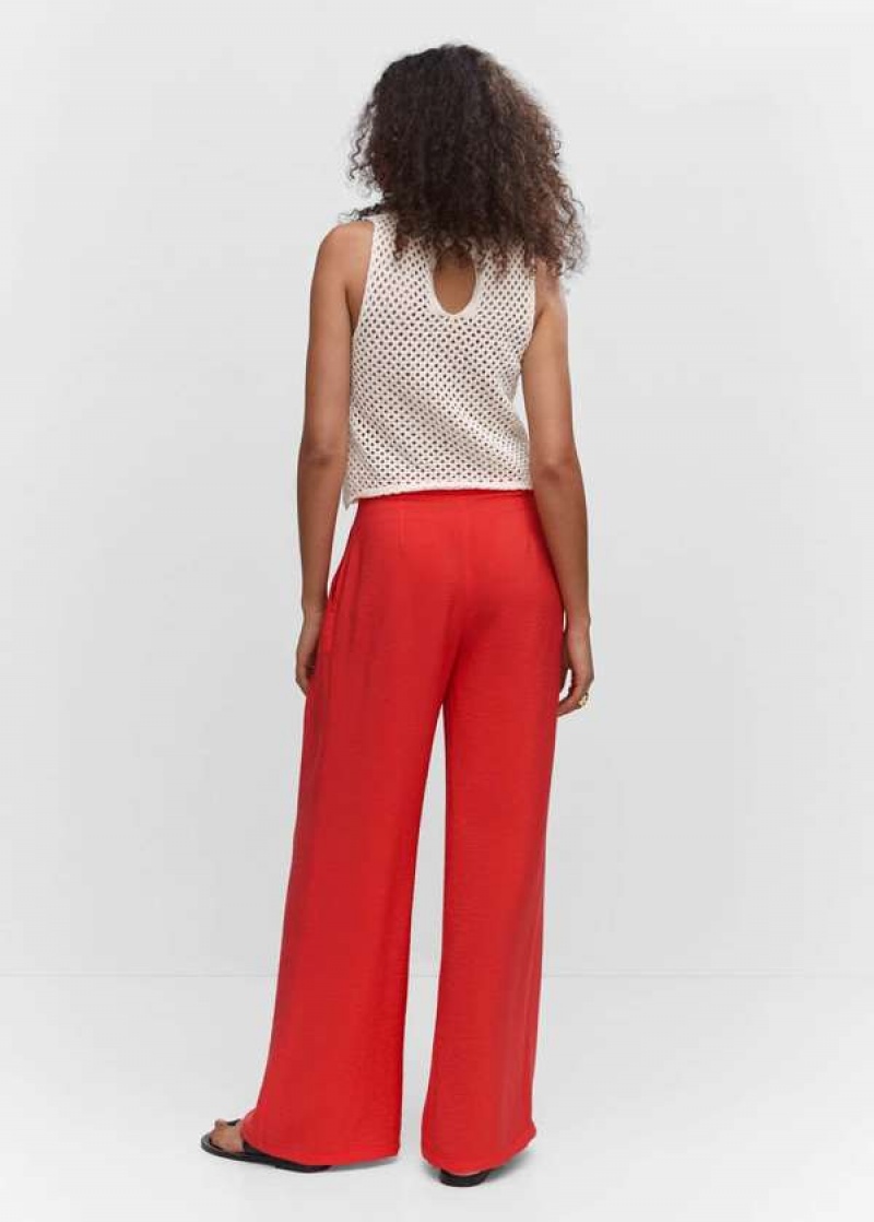 Mango High-rise Wideleg Trousers | MNG-24450