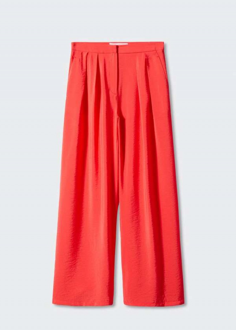 Mango High-rise Wideleg Trousers | MNG-24450