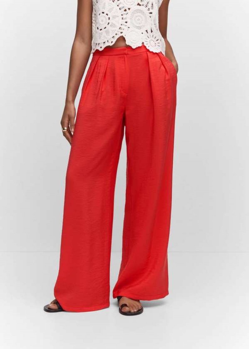 Mango High-rise Wideleg Trousers | MNG-24450