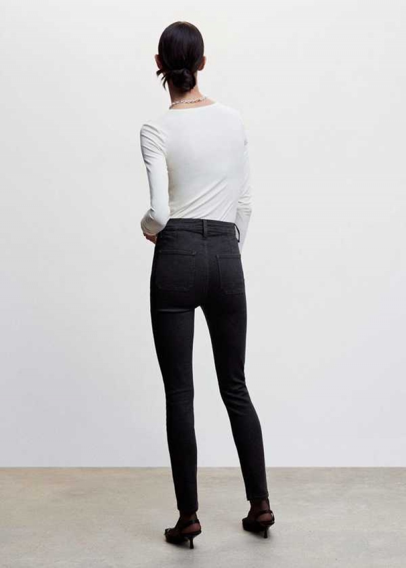 Mango High-waist Bavlněné-blend Jeggings | MNG-23917