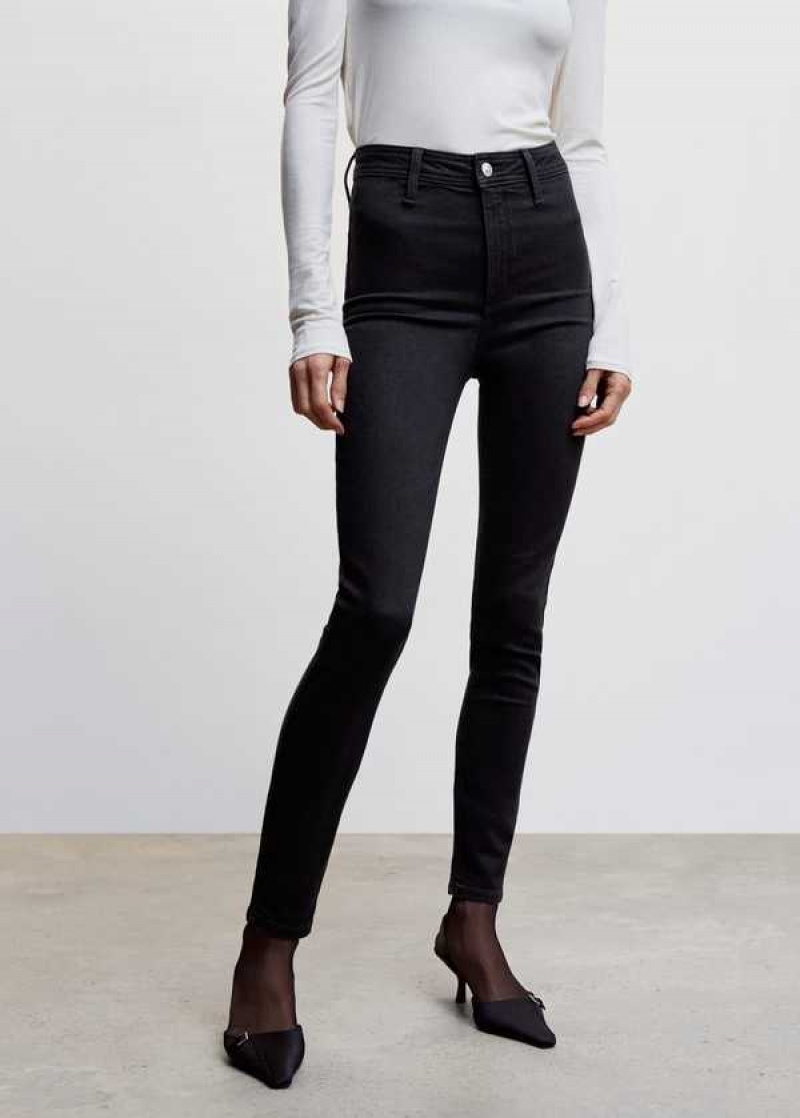 Mango High-waist Bavlněné-blend Jeggings | MNG-23917