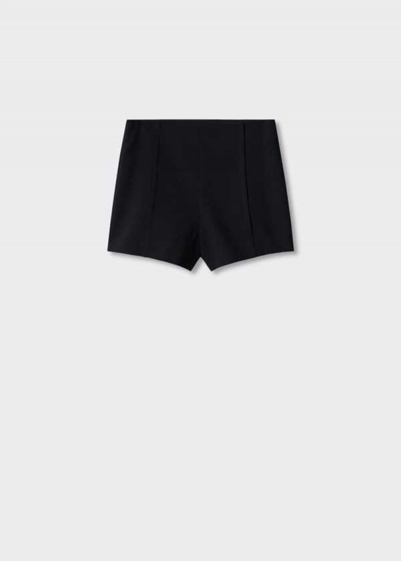 Mango High-waist Rovný Shorts | MNG-24615