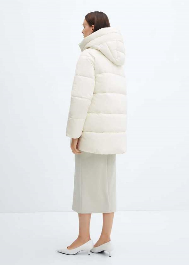 Mango Hood Prošívaný Coat | MNG-26506