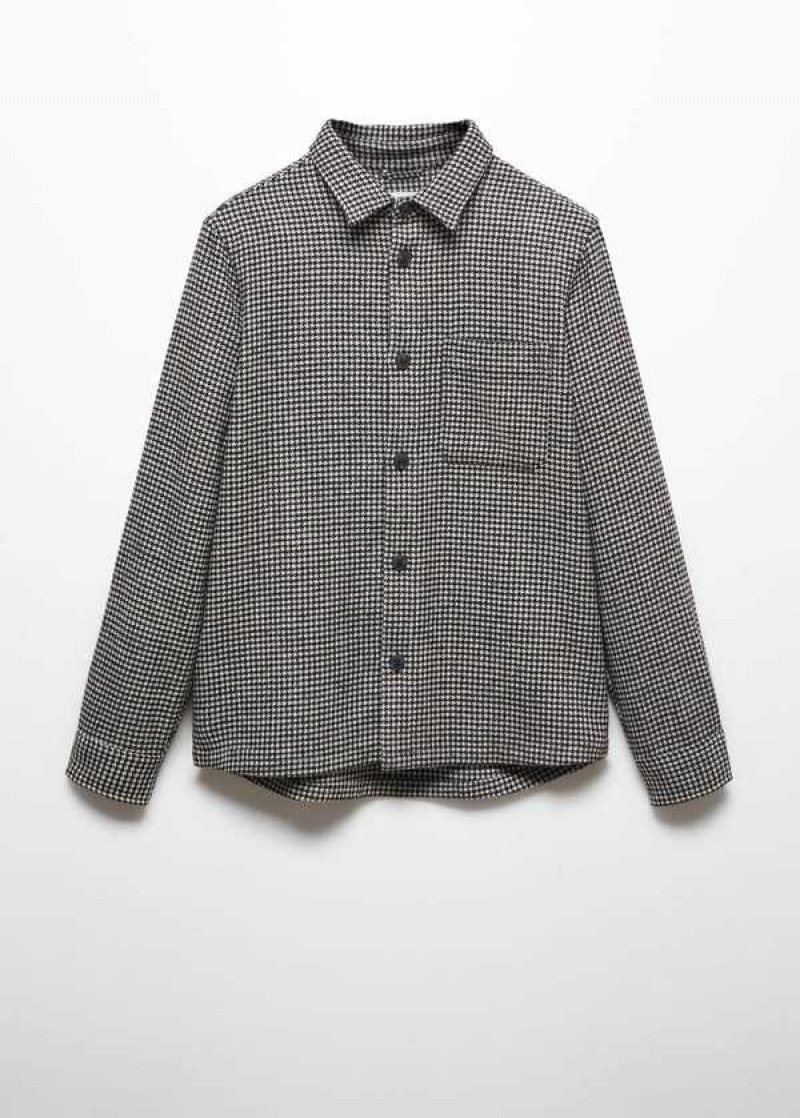 Mango Houndstooth Overshirt | MNG-22208